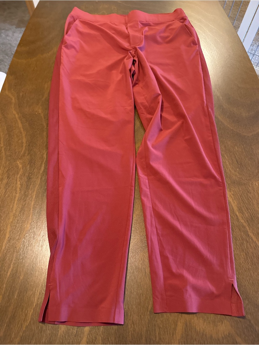 Red Athleta Brooklyn pants
